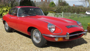 Jaguar E-Type S2 on Turrino alloy rim wire wheels